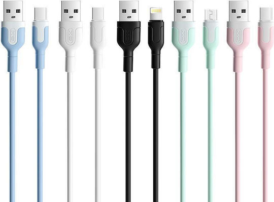 XO NB212 USB-A to Lightning Cable Black 1m (16.005.0200)
