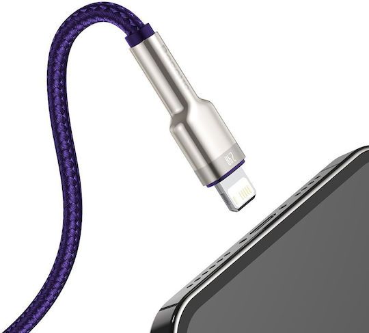 Baseus Cafule Series Braided USB-A to Lightning Cable 100W Purple 1m (CALJK-A05)