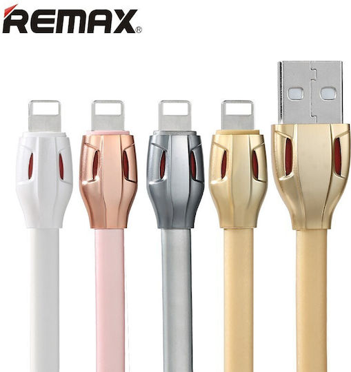 Remax Laser RC-035i Flat USB-A to Lightning Cable White 1m