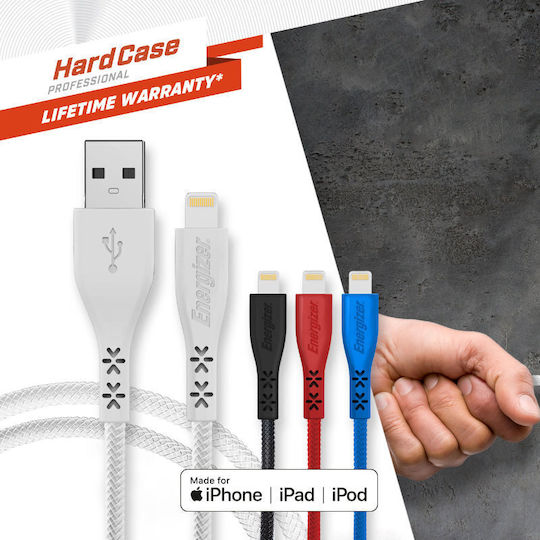 Energizer USB to Lightning Cable Μαύρο 1.2m (C410LGBK)