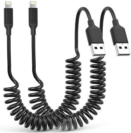 Joyroom Easy-travel Series Spiral USB-A to Lightning Cable Μαύρο 1.5m