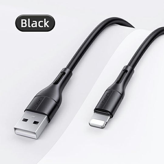Usams U68 USB-A zu Lightning Kabel Schwarz 1m (SJ500USB01)