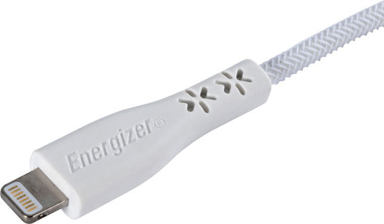 Energizer Braided USB-C to Lightning Cable Λευκό 1.2m (C411LKWH)