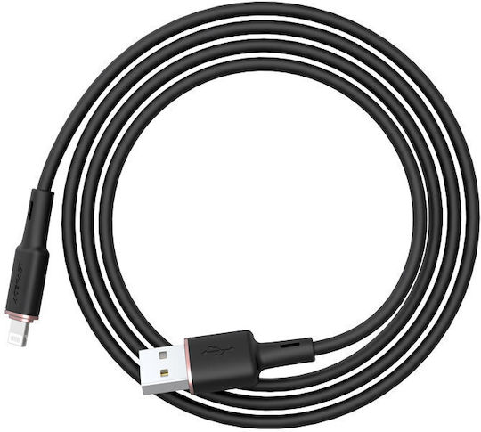 Acefast C2-02 Редовна USB-A към Lightning кабел Черен 1.2м