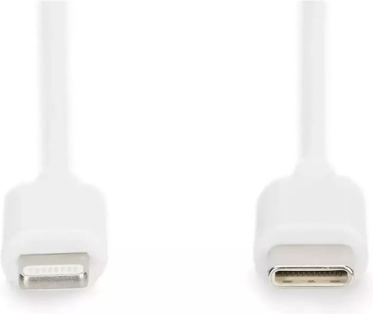 Digitus USB-C to Lightning Cable Λευκό 1m (DB-600109-010-W)