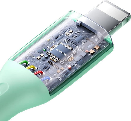 Joyroom Series Braided USB-A la Cablu Lightning Roz 1m (SA34-AL3)