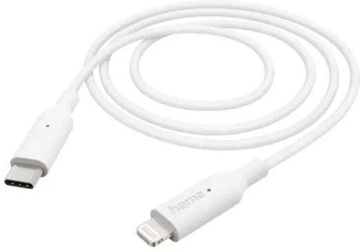 HAMA USB-C to Lightning Cable 10W Λευκό 1m (00201598)