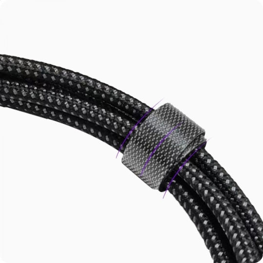 Buddi Редовна USB-A към Lightning кабел 12W Черен 2м (122494)