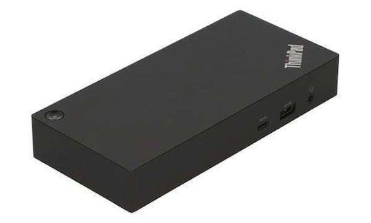 Lenovo ThinkPad Universal 90W USB-C Docking Station with HDMI/DisplayPort 4K PD Ethernet and Support for 3 Monitors Black