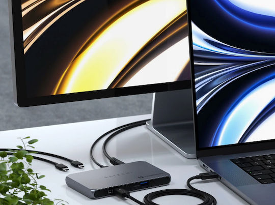 Satechi Thunderbolt 4 Stație de andocare cu 4K PD Gri (ST-T4SHM-EU)