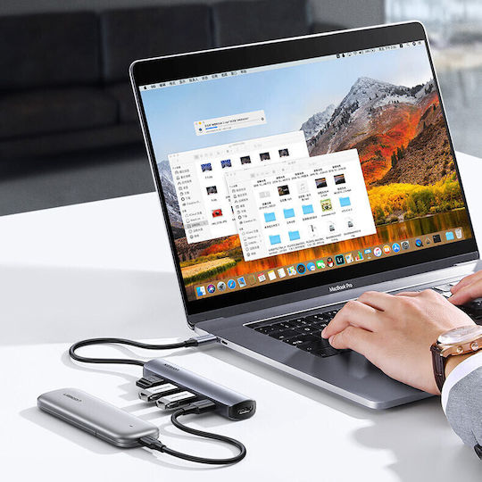 Ugreen USB-C Stație de andocare cu HDMI 4K Gri (20197)