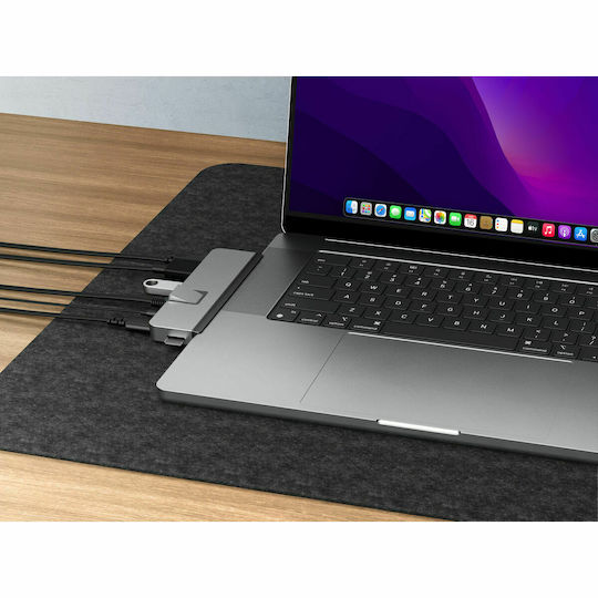 Targus HyperDrive DUO PRO Docking Station with Dual USB-C HDMI 4K Ethernet Silver