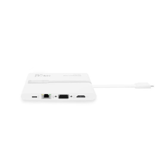 Dicota USB-C Docking Station με HDMI 4K PD Ethernet Λευκό (D31729)