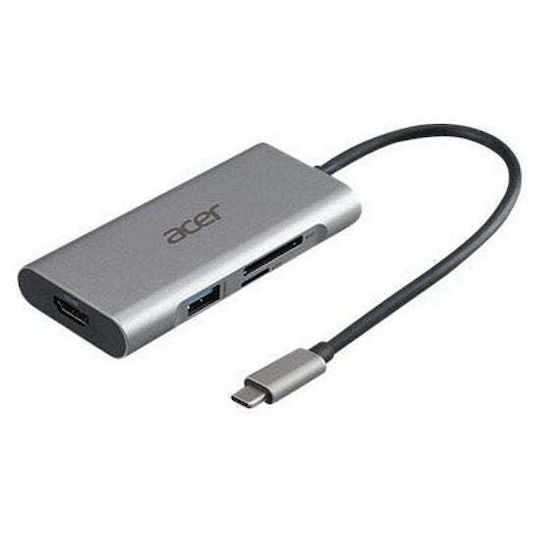 Acer USB-C Докинг станция с HDMI 4K PD Сребрист (HP.DSCAB.008)