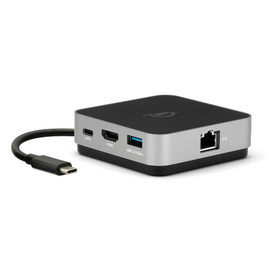 OWC Travel Dock E USB-C Докинг станция с HDMI 4K PD Етърнет Сив