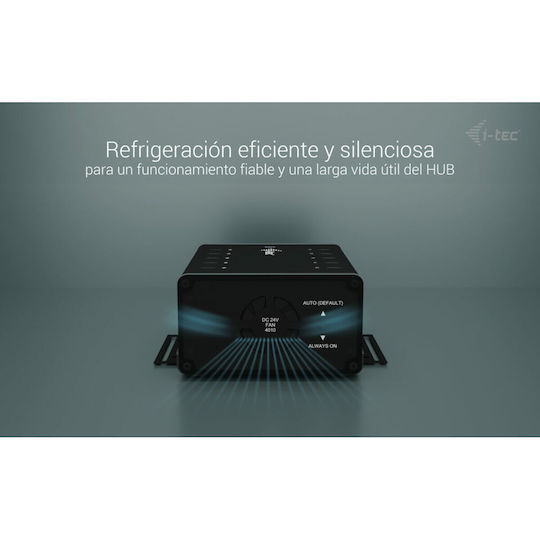 i-tec USB-C Docking Station με 4K PD Ethernet Μαύρο (CACHRGHUB10C)