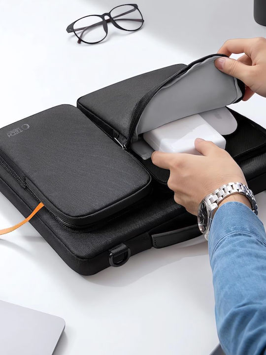 Tech-Protect Defender Τσάντα Ώμου / Χειρός για Laptop 16" σε Μαύρο χρώμα