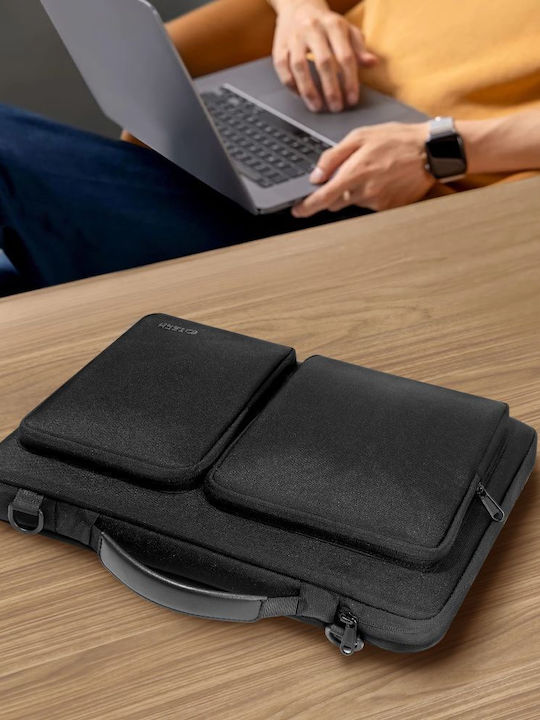 Tech-Protect Defender Τσάντα Ώμου / Χειρός για Laptop 14" σε Μαύρο χρώμα