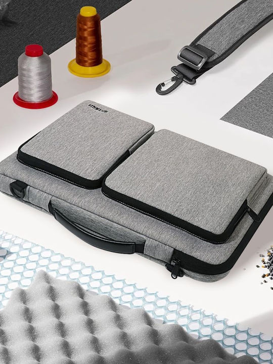 Tech-Protect Defender Τσάντα Ώμου / Χειρός για Laptop 13" Crayon Grey