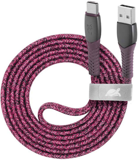 Rivacase Braided USB 2.0 Cable USB-C male - USB-A Κόκκινο 1.2m PS6102RD12