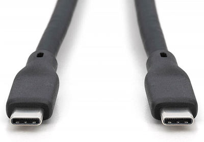 Digitus USB 2.0 Cable USB-C male - USB-C 240W PD Μαύρο 0.5m Ak-300344-005-S