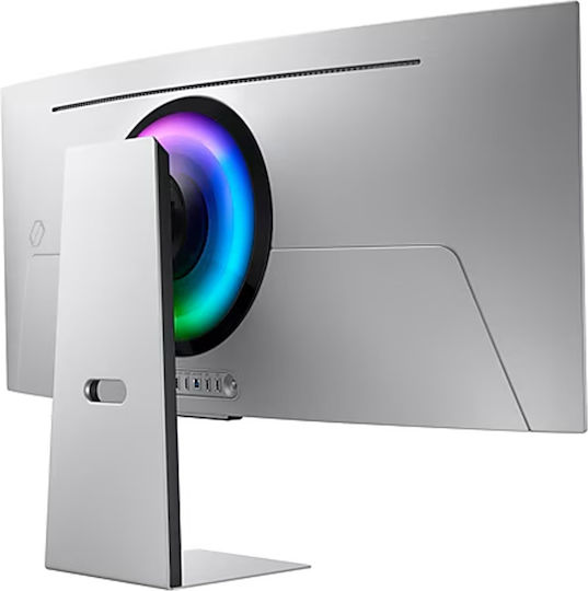Samsung Odyssey G8 G85SD Ultrawide OLED HDR Curved Gaming Monitor 34" QHD 3440x1440 175Hz με Χρόνο Απόκρισης 0.03ms GTG Ασημί