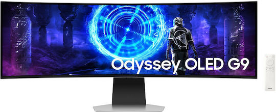Samsung Odyssey G9 G95SD Ultrawide OLED HDR Curved Gaming Monitor 49" 5120x1440 240Hz με Χρόνο Απόκρισης 0.03ms GTG