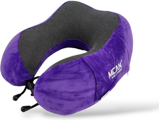 Mcan Memory Foam Travel Pillow Purple