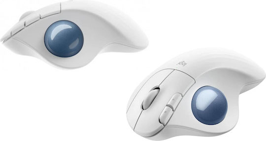 Logitech Ergo M575S Wireless Bluetooth Mouse with Trackball White
