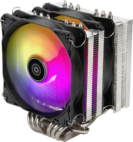 Silverstone Hydrogon D120 ARGB v2 CPU Cooler Dual Fan for Socket AM4/AM5/1200/115x/1700