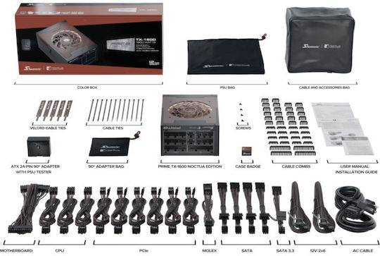 Seasonic Prime TX-1600 TR2 1600W Schwarz Netzteile Vollständig modulare 80 Plus Titan