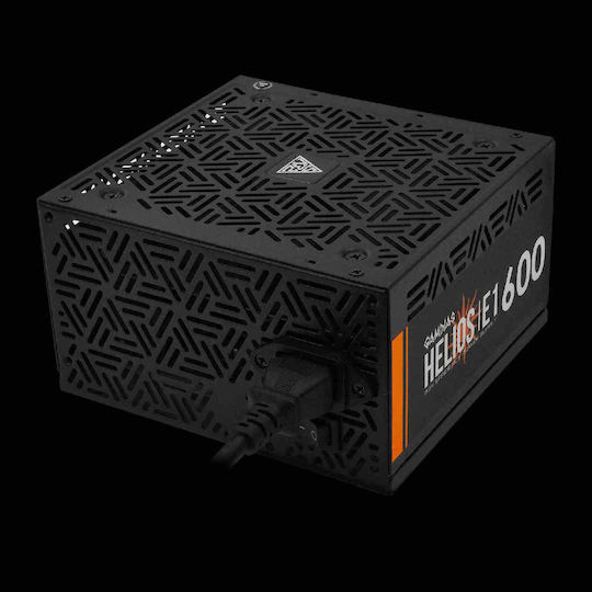 Gamdias Helios E1-600 600W Μαύρο Τροφοδοτικό Υπολογιστή Full Wired