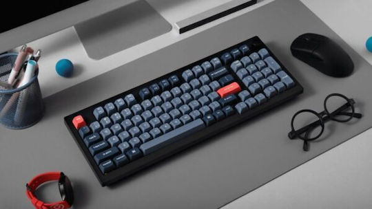 Keychron V5M-D3 Max QMK/VIA Wireless Gaming Mechanical Keyboard 96% with Gateron Jupiter Brown switches and RGB lighting (English US)