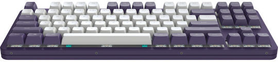 Dark Project ALU87A Gaming Μηχανικό Πληκτρολόγιο Tenkeyless με RGB φωτισμό (Αγγλικό UK) Μωβ