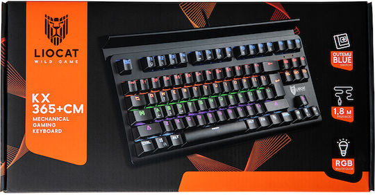 Liocat KX365+CM Gaming-Technik Tastatur mit Outemu Blau Schaltern und RGB-Beleuchtung (Englisch US)