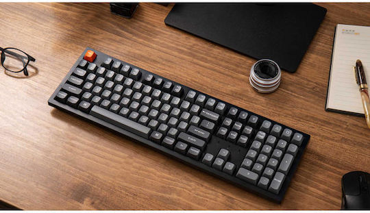 Keychron K10 Max QMK Wireless Gaming Mechanical Keyboard with Keychron Super Brown switches and RGB lighting (English US)