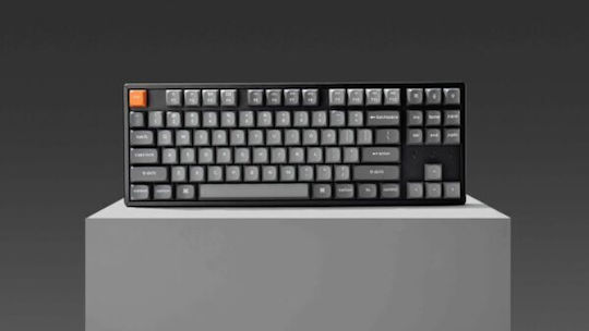Keychron K8 Max K8M-J1 Безжична Гейминг Механична Клавиатура Tenkeyless с Keychron Super Red превключватели и RGB осветление (Английски US)