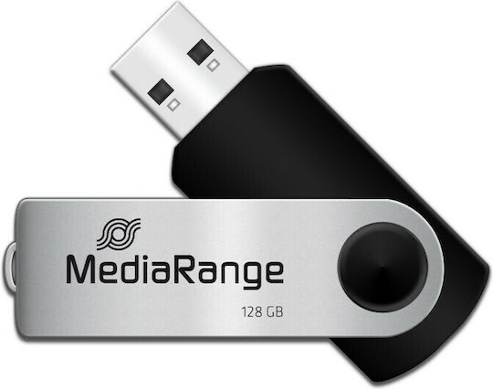 MediaRange 128GB USB 2.0 Stick Μαύρο