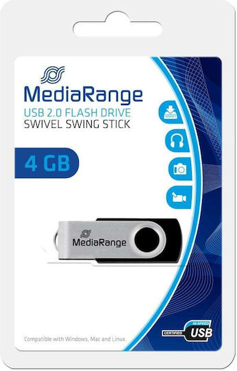 MediaRange 4GB USB 2.0 Stick Black