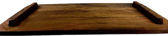 Nakaro Wood Πλατώ Σερβιρίσματος Ξύλινο Καρυδί 80x40x5εκ.