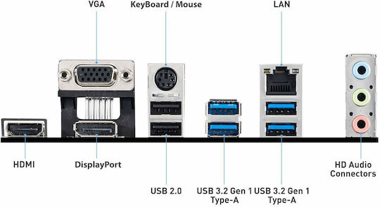 MSI A520M Pro Motherboard Micro ATX με AMD AM4 Socket 7D14-005R