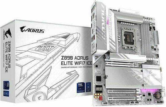 Gigabyte Aorus Elite Wifi 7 ICE Z890 Дънна платка ATX с Intel 1851 Сокет