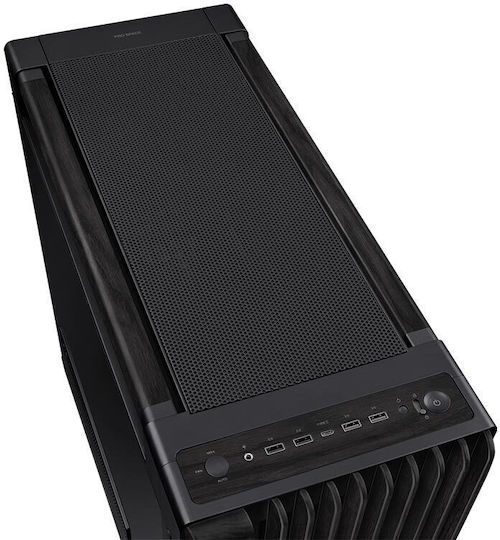 Asus ProArt PA602 Gaming Middle Tower Carcasă Calculator cu Fereastră Laterală Wood Edition