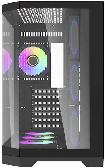 Darkflash Darkflash FT418 Pro Gaming Midi Tower Κουτί Υπολογιστή με RGB Φωτισμό Μαύρο
