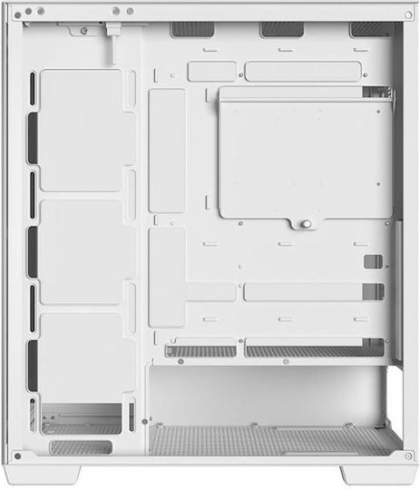 Deepcool CG580 Gaming Midi-Turm Computergehäuse mit Seitenfenster Weiß