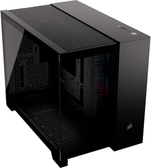 Corsair iCUE 2500X RGB Gaming Mini Tower Computer Case with Side Window Black