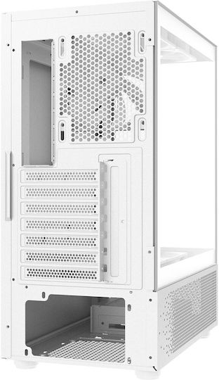 Adata Invader X Gaming Midi Tower Κουτί Υπολογιστή με Πλαϊνό Παράθυρο και RGB Φωτισμό Λευκό