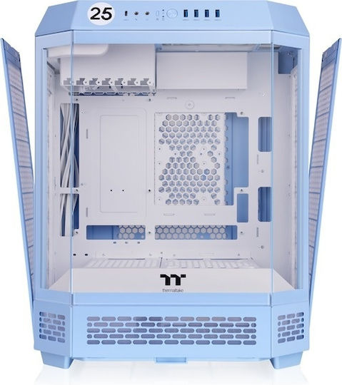 Thermaltake Thermaltake Tower 600 Gaming Midi-Turm Computergehäuse mit Seitenfenster Blau