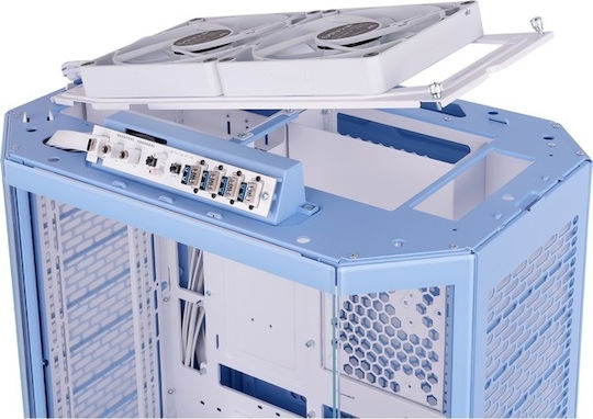 Thermaltake Thermaltake Tower 600 Gaming Midi-Turm Computergehäuse mit Seitenfenster Blau