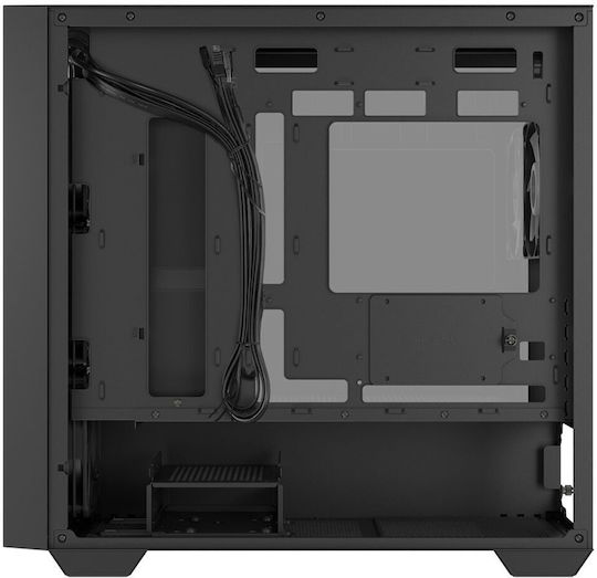 Asus A21 Plus Gaming Mini-Turm Computergehäuse mit Seitenfenster Schwarze